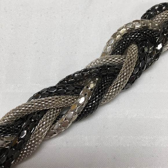 Braided Multi- Colored Metal Bracelet. - Picture 3 of 3